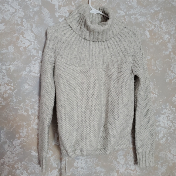 Madewell Snowbound Drawstring Pullover Sweater Turtleneck Size XS Mohair Wool. - Picture 6 of 12